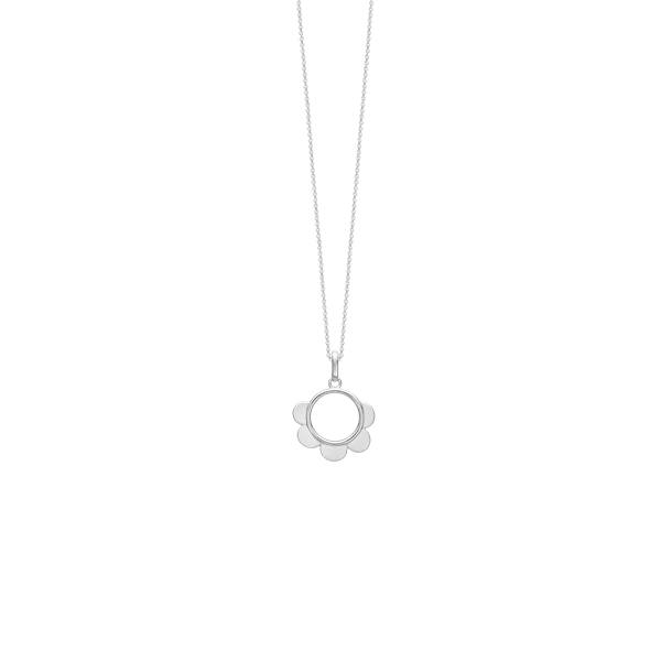 Halskæde, blomsterglæde,sølv, fra aagaard