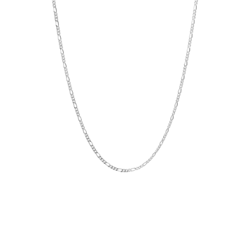 Halskæde, led, sølv, 55 cm, fra aagaard