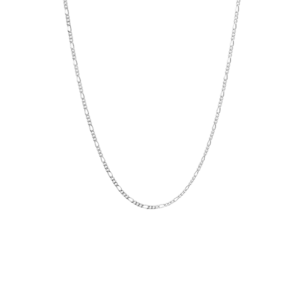 Halskæde, led, sølv, 55 cm, fra aagaard