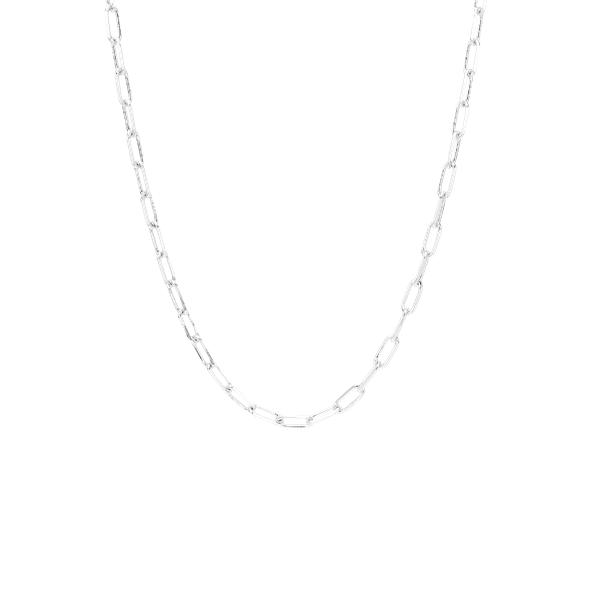 Halskæde 10mm led, 45 cm, sølv, fra aagaard