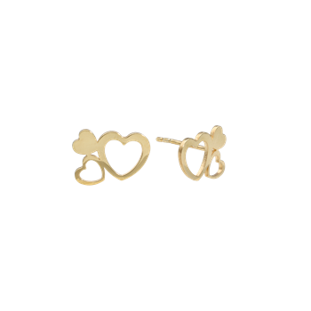 Ørestikker 3 hjerter, fra Aagaard