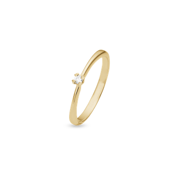 Mary ring 8k lg diam 0,03ct w/vs, fra aagaard