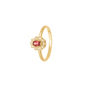 Ring, 8k, rubin/diamanter, fra aagaard