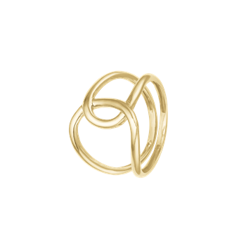 Ring, løkke, forg sølv, fra aagaard