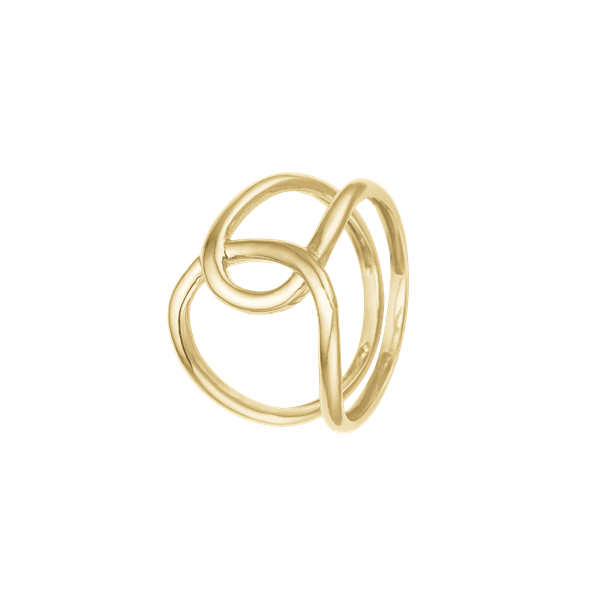 Ring, løkke, forg sølv, fra aagaard