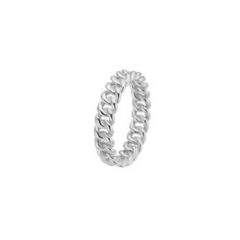 Ring, links, sølv, fra aagaard