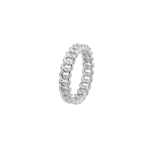 Ring, links, sølv, fra aagaard