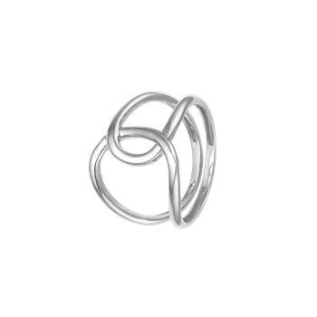 Ring, løkke, sølv, fra aagaard