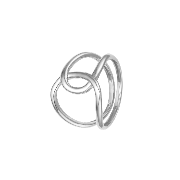 Ring, løkke, sølv, fra aagaard