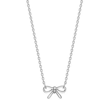 Rhodineret sølvvedhæng sløjfe, fra Noa Kids