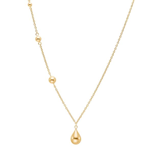 Forgyldt sølv halskæde DROPS52, fra Nordahl