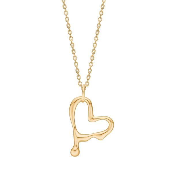 Forgyldt sølv halskæde FLUID52, fra Nordahl