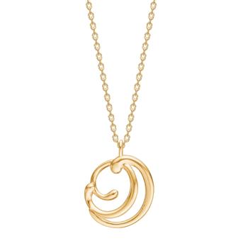 Forgyldt sølv halskæde AURA52, fra Nordahl