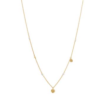 Forgyldt sølv halskæde RIPPLES52, fra Nordahl