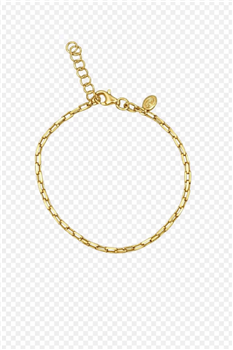 Armbånd sølv rhodineret anker firkant, fra L&G