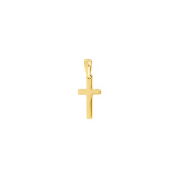 14kt. guld kors massiv 15mm, fra Siersbøl