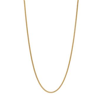 SON kæde stål IP gold, rund venezia 45+5cm, fra Son of Noa