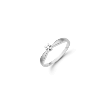 Eternity sølv d.ring  1x0,03ct wsi, fra aagaard