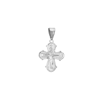 Rhodineret sølv dagmar kors  15 x17,5 mm, fra by aagaard