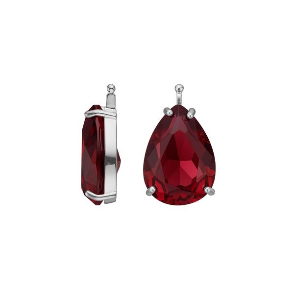 Glas facet m/rh sølv, fra Heinzendorff