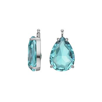 Glas facet m/rh sølv, fra Heinzendorff