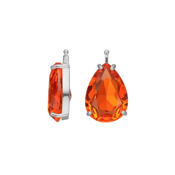 Glas facet m/rh sølv, fra Heinzendorff