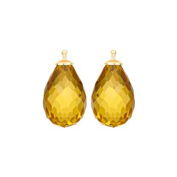 Glas facetteret farve70 m/fg sølv - par, fra Heinzendorff