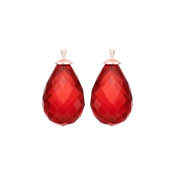 Glas facetteret farve20 m/rfg sølv - par, fra Heinzendorff