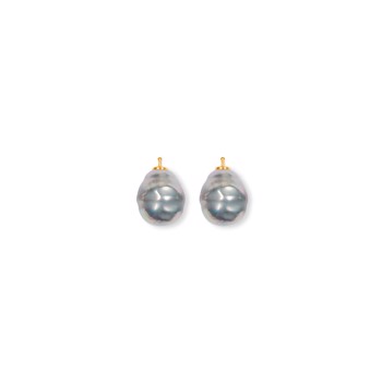 Mallorca perle barok farve93 m/fg sølv - par, fra Heinzendorff