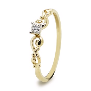 Diamant ring, fra Bee