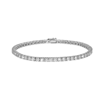 Tennis Armbånd 14 kt. hvidguld 4,78 ct. , fra Aagaard