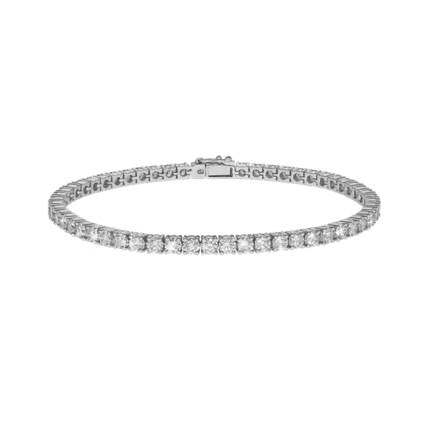 Tennis Armbånd 14 kt. hvidguld 4,96 ct. , fra Aagaard