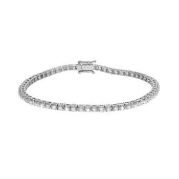 Tennis Armbånd 14 kt. hvidguld 0,99 ct. , fra Aagaard