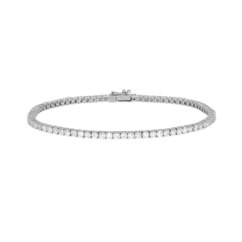 Tennis Armbånd 14 kt. hvidguld 2,89 ct. , fra Aagaard