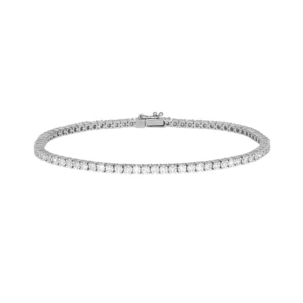 Tennis Armbånd 14 kt. hvidguld 2,89 ct. , fra Aagaard