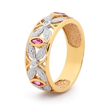 Ring med safir, fra Bee