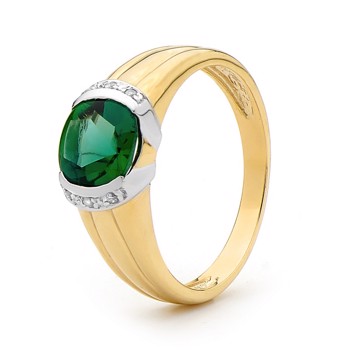 Smaragd ring, fra Bee