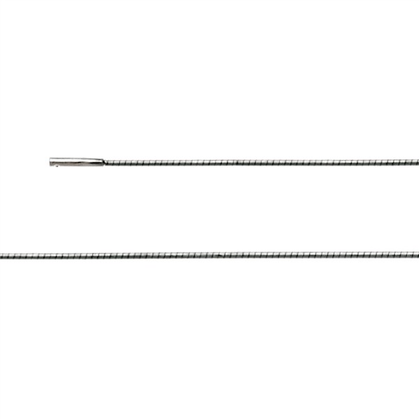 Sterling sølv Omega kæde Tonda bajonetlås 1,2 mm 45cm