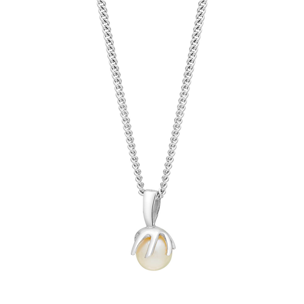 Rhod. sølvvedhæng SWING m/FWP 12mm inkl. kæde, fra Siersbøl