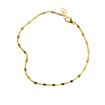 9kt Anker Mirror Armbånd eller halskæde i 1,9mm bredde 50cm, fra San - Links of Joy