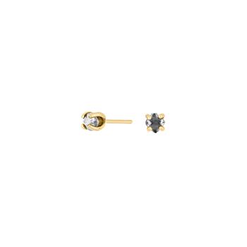 SHAPE Sølv forg. ørestik m/Herkimer-diamant, fra Siersbøl Shape