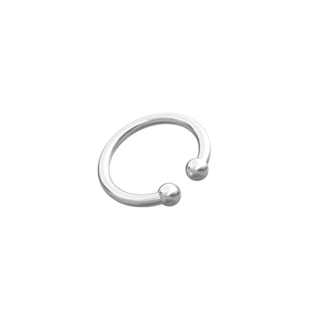 Rhod. sølvearcuff PIERCE52 1 stk., fra Nordahl