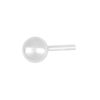 SON rhod. sølvørestik kugle 4mm 1 stk., fra Son of Noa