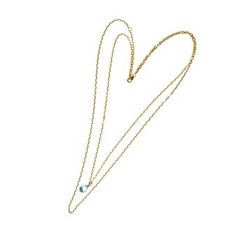 Halskæde 18kt med Topas - To-i-en 50cm, fra San - Links of Joy