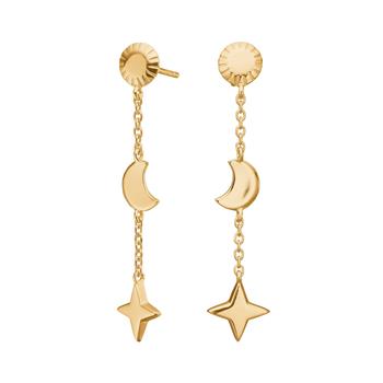 Forgyldt sølv ørehængere UNIVERSE52, fra Nordahl