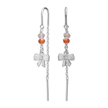 Rhd. sølv ørehængere sløjfe BRODERIE52, fra Nordahl