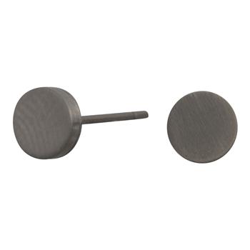 Titanium ørestikker rund matt, fra Siersbøl
