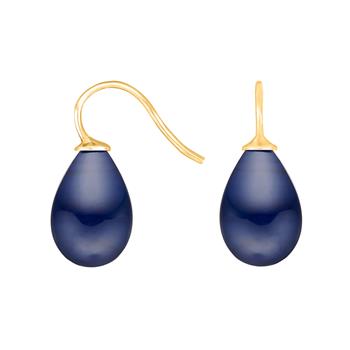 Forg. sølvøreh. m/bøhmisk kvartsglas farve84, fra Heinzendorff