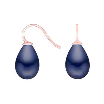 Rosaforg. sølvøreh. m/bøhmisk kvartsglas farve84, fra Heinzendorff