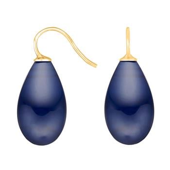 Forg. sølvøreh. m/bøhmisk kvartsglas farve84, fra Heinzendorff